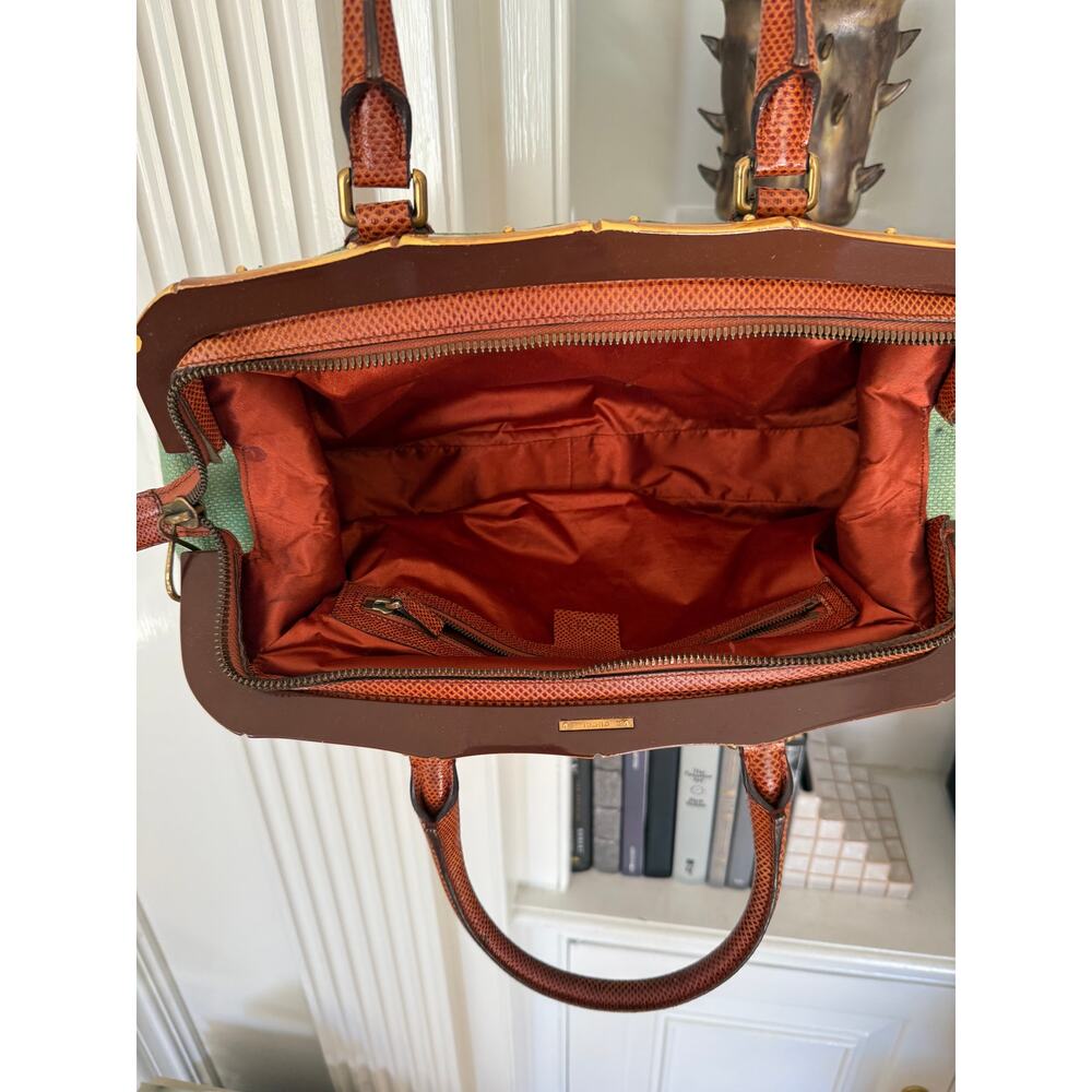 GUCCI Tom Ford 2004 Archival Limited Edition Vintage Embroidered Bamboo Bag - Picture 4 of 11